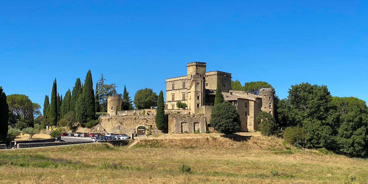 Chateau de Lourmarin, a Renaissance castle in Luberon, France