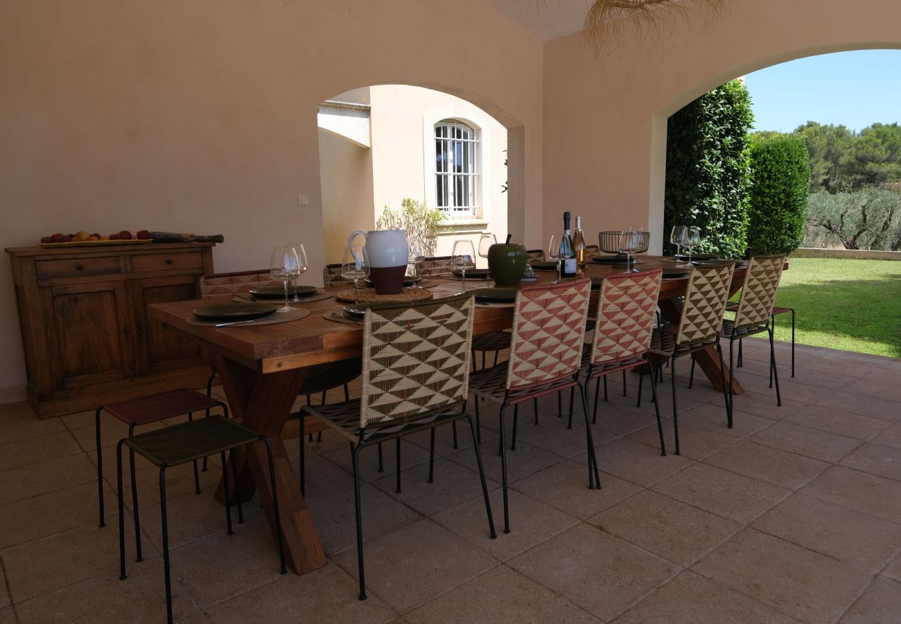 Villa in Mouriès - Villa air-conditioning heated pool Alpilles view Mouries