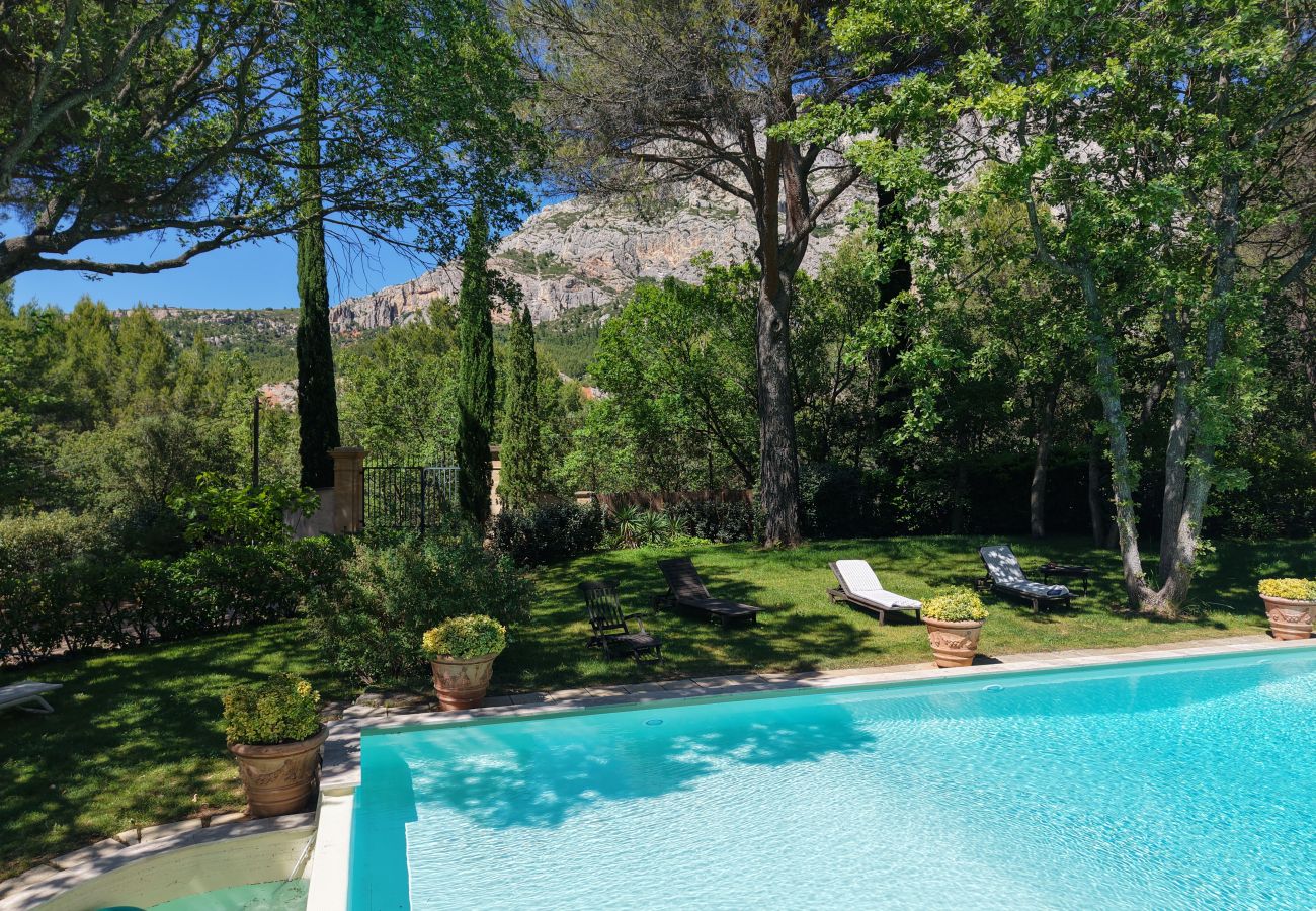 Villa in Saint-Antonin-sur-Bayon - Aix-en-Provence Ste-Victoire View Estate 12x8m Pool