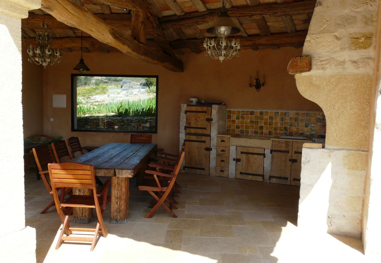 Villa à Mouriès - Location vacances maison piscine MOURIES LS1-174.