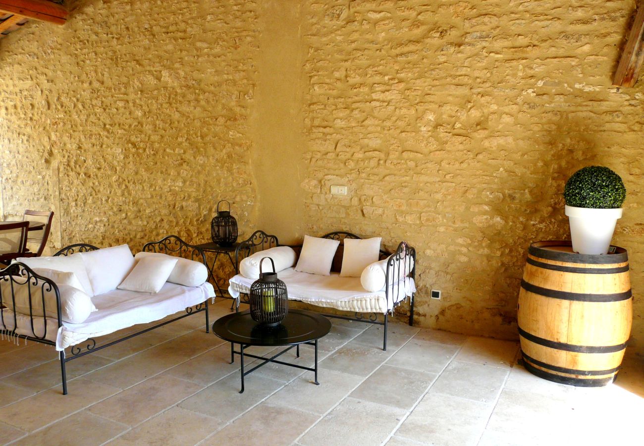 Villa à Gordes - Location vacances maison piscine GORDES LS2-107.
