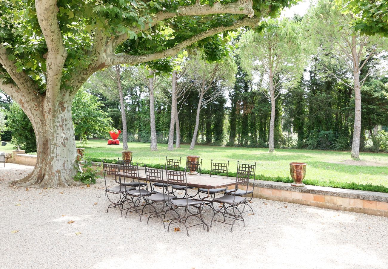 Villa à Cavaillon - Location vacances mas piscine LES VIGNERES LS2-17
