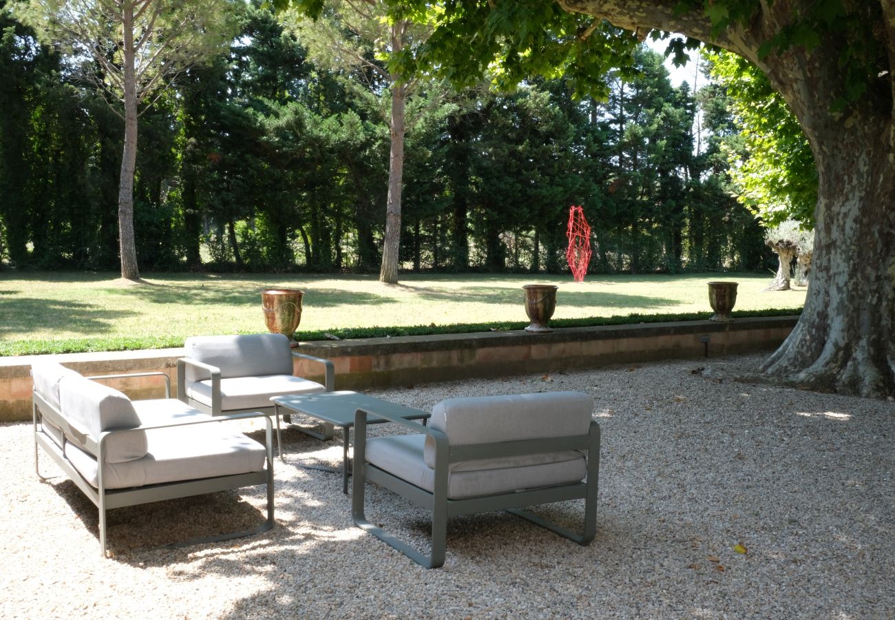 Villa à Cavaillon - Location vacances mas piscine LES VIGNERES LS2-17