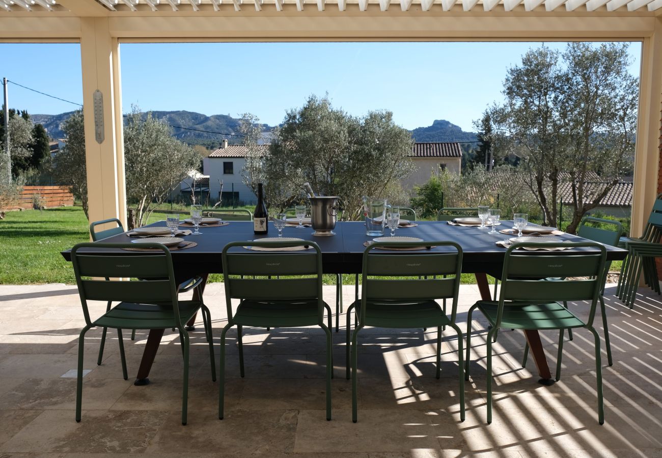 Villa à Saint Remy de Provence - Villa climatisée Piscine chauffée Vue Alpilles St Remy