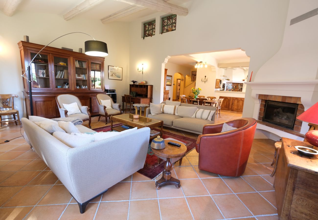 Villa à La Motte-d´Aigues - Villa climatisée vue Luberon piscine chauffée 8 pers