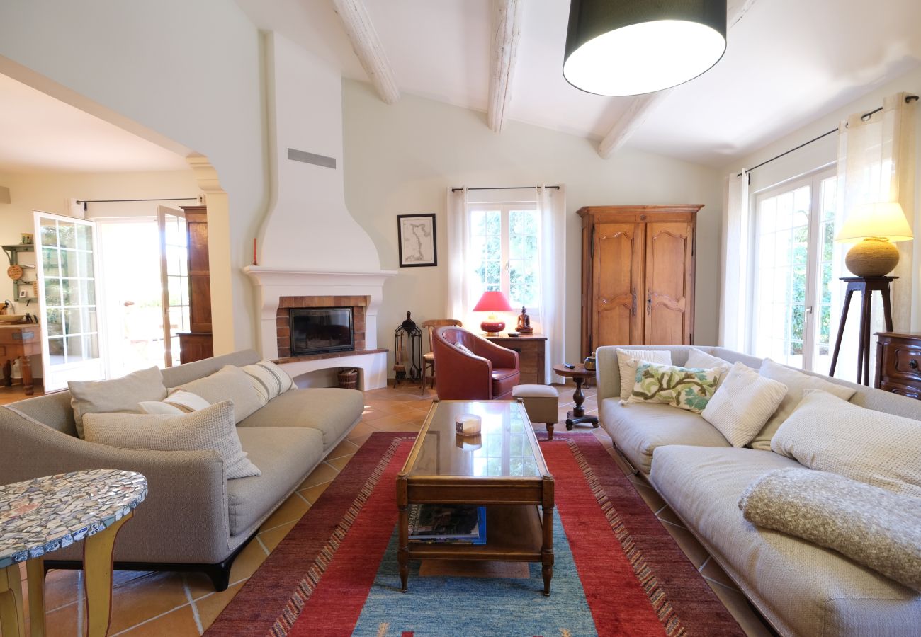 Villa à La Motte-d´Aigues - Villa climatisée vue Luberon piscine chauffée 8 pers