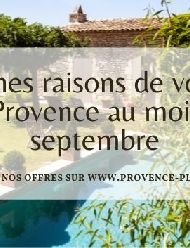 5 bonnes raisons de voyager en Provence au mois de septembre